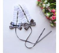 CTCOIJRN Copricapo Lolita, fascia for capelli, accessori, cerchietto for capelli, morbido pizzo for ragazza Kawaii Lolita fiocco in nastro fasce for capelli copricapo da donna fascia Loli fascia for c