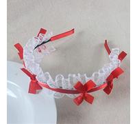 CTCOIJRN Copricapo Lolita, fascia for capelli, accessori, cerchio for capelli, fatto a mano Kawaii giapponese Lolita Bowknot copricapo in pizzo fascia for capelli fascia for capelli capelli carini acc