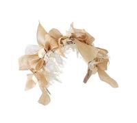 CTCOIJRN Fasce for capelli con fiocco for donna Fascia for capelli alla moda Lolita gotica antiscivolo con accessori for capelli con fascia for capelli for ragazze con fiocco(Champagne 2)