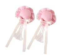 CTCOIJRN Fasce for capelli con fiocco for donne e ragazze Lolita, fascette laterali fatte a mano, accessori for capelli carini e antiscivolo(Pink white bow)