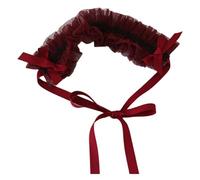 CTCOIJRN Fasce for capelli in pizzo for donna Fascia for capelli Lolita Fascia for capelli Fascia for capelli Cerchietto for capelli Accessori for fasce alla moda(Wine Red)