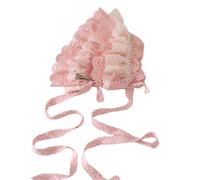CTCOIJRN Fasce larghe for donna Cerchietto for capelli in pizzo rosa Lolita Cerchietto for capelli Fasce for capelli Accessori for costumi(Type B)
