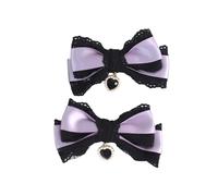 CTCOIJRN Fasce magiche nere viola for donne Accessori for capelli fascia for capelli moda Lolita gotica(Fish Mouth Clip)
