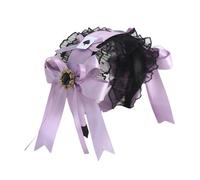 CTCOIJRN Fasce magiche nere viola for donne Accessori for capelli fascia for capelli moda Lolita gotica(Hair Band)