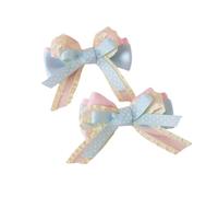 CTCOIJRN Fascia for capelli con orecchie da orso for donna, ragazza, accessori for capelli Lolita con fasce for capelli con fiocco, fasce for animali(2Pcs Small bow)