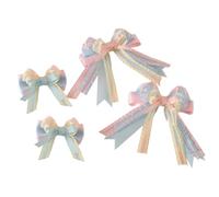 CTCOIJRN Fascia for capelli con orecchie da orso for donna, ragazza, accessori for capelli Lolita con fasce for capelli con fiocco, fasce for animali(4Pcs Bow)