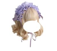 CTCOIJRN Fascia for capelli for donne e ragazze Gothic Lolita ampia fascia for capelli moda antiscivolo accessori for capelli(Purple)