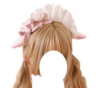 CTCOIJRN Fascia for orecchie di animali Fascia for capelli for orecchie di pecora Lolita Orecchie a cerchio for capelli di animali carini Copricapo Accessori for capelli(Sheep Ear Hair Hoop)