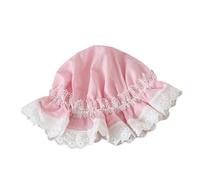 CTCOIJRN Simpatico cappello in pizzo Lolita Berretto a cuffia da donna Fasce in pizzo Fascia for capelli Accessori for capelli Copricapo(Pink,One Size)