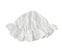 CTCOIJRN Simpatico Cappello in Pizzo Lolita Berretto a Cuffia da Donna Fasce in Pizzo Fascia for Capelli Accessori for Capelli Copricapo(White,One Size)