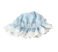 CTCOIJRN Simpatico Cappello in Pizzo Lolita Berretto a Cuffia da Donna Fasce in Pizzo Fascia for Capelli Accessori for Capelli Copricapo(Cream Blue,One Size)