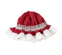 CTCOIJRN Simpatico cappello in pizzo Lolita Berretto a cuffia da donna Fasce in pizzo Fascia for capelli Accessori for capelli Copricapo(Rot,One Size)