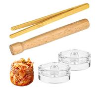 CTDMJ Accessori per fermentazione inclusi 2 pezziφ7 cm pesi fermentazione e pinza fermentazione, set di base per fermentazione per kimchi, crauti e fermentazione