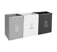 CTDMJ® Contenitori riutilizzabili per il riciclaggio, 3 confezioni di sacchetti per il riciclaggio con manico, impermeabili, set di sacchetti per riciclaggio per cucina, casa, ufficio