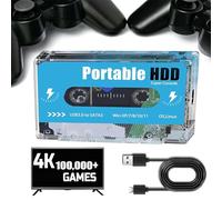 CTDWNT Disco rigido esterno HDD da 500 G con 100000 giochi retrò, sistema di gioco Batocera 33, console di gioco retrò a disco, console di gioco retrò, 2024 Ultimate Retro Gaming Console Support 70
