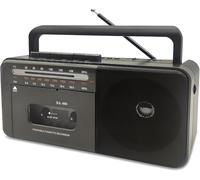 CTDZLED Boombox - Lettore di cassette Bluetooth registratore a nastro Am/FM/SW Radio Stereo Tape Player/Registratore con grande altoparlante e connettore per cuffie, USB/TF/MP3 Tape Player AC o
