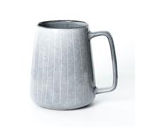Cteahrow Tazza da caffè in ceramica da 24 once ， Tazza da caffè al latte grande Tazza da tè glassa liscia per cacao Cappuccino Latte Cereali ， Lavabile in lavastoviglie Adatto al microonde (grigio)