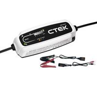 CTEK CT5 TIME TO GO, Caricabatterie 12V 5A, Mantenitore Di Carica Per Batteria Auto, Funzione Conto Alla Rovescia, Indicatore Di Avvio, Compensazione Della Temperatura Integrata E Opzione AGM