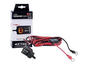 CTEK Indicator Panel 3.3m, Indicatore LED Stato di Carica Batteria | Mostra lo stato di carica, per batterie al piombo 12V di auto, moto e altri veicoli, non compatibile con le batterie al litio