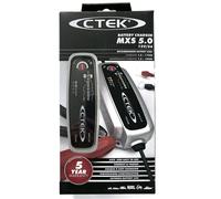 Ctek Set Caricabatteria MXS 5.0 + Aggiuntivo Cavo Contatto Rapido M6 56260
