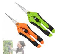 CTENG 2 pezzi forbici da potatura forbici da raccolta con lame in acciaio inossidabile, piccole forbici da giardino forbici per bonsai forbici per rose per rami di alberi fiori frutta verdura