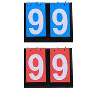 CTForest 2 Pezzi Tabellone Segnapunti Sportivo, Segnapunti Portatile, Tabellone Segnapunti Sportivo Numerico, Adatto per Visualizzare i Risultati del Gioco