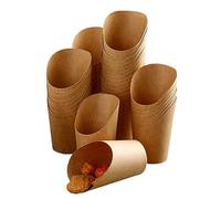 CTForest 50 sacchetti per cialde con bolle, per snack e cialde, adatti per patatine fritte, pepite di pollo (12oz)