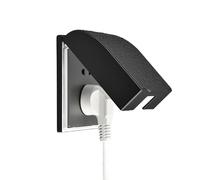 CTForest Nero Copripresa Tipo 86, Copertura Antipioggia con Presa in Plastica, Protegge la Presa da Ambienti come Polvere e Umidità