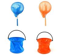 CTForest Set di 2 retini telescopici per bambini, retine telescopiche, retino telescopico, adatto per bambini, per catturare insetti e piccoli pesci in estate (nylon)