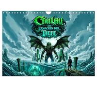 Cthulhu - Das Erwachen der Tiefe (Wandkalender 2027 DIN A4 quer), CALVENDO Monat