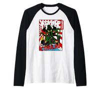 Cthulhu. Japanese Anime Monster Attack, Old Poster Japanese Maglia con Maniche Raglan