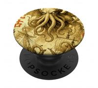 Cthulhu Sea Battle Vintage giapponese Guerra Nave Mostro Mare PopSockets PopGrip Adesivo