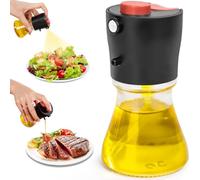 CTIANWXY Spruzzatore per olio da cibo, 2 in 1, flacone spray per olio compatto, 80 ml, per friggitrice ad aria calda, barbecue, cottura e insalata, ideale per utenti della cucina, attenti alla salute
