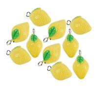 CTIRCHIU 10 Pezzi Charms Frutta in Resina Gialli la Creazione di Gioielli, Ciondoli Mini per Progetti Artigianali e Vacanze Estive