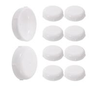 CTIRCHIU 10 Pezzi Coperture per Piedi di Deambulatore in Plastica 38mm Resistenti All'abrasione Superficie Antiscivolo per Anziani, Accessori per Passeggiate su Tappeti e Aree Esterne