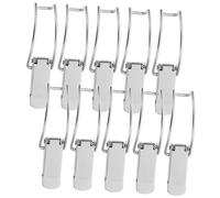 CTIRCHIU 10pezzi Chiusura Levarella Acciaio Inossidabile Piccola Fibbia Per Portagioielli Chiusura Levarella Molla Fibbia Gancio Per Scatola Di Per Cassetta Dei Attrezzi