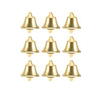 CTIRCHIU 120 Pezzi Campanelle Natalizie in Ferro Oro Piccole per Decorazioni da Appendere Albero di Natale Accessori Creativi per Lavoretti Fai-da-Te