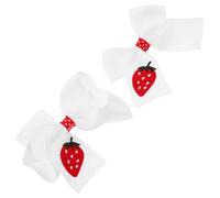 CTIRCHIU 2 Pezzi Adorable Strawberry Embroidered Hair Clips For Fabric Accessories For Parties And Everyday Wear