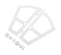 CTIRCHIU 2 Pezzi Cerniera per Scarpiera in Plastico Bianco Integrazione Nascosta e Installazione Nascosta, Monostrato, Stile Elegante per Soggiorno e Cucina