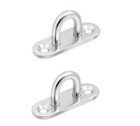 CTIRCHIU 2 Pezzi Ganci per Altalena in Acciaio Inossidabile Resistente All'usura Forma a U per Soffitto Casa, Durevoli ad Alta Durezza per Appendi Oggetti