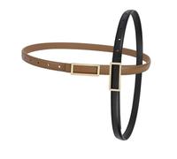 CTIRCHIU 2pezzi Cintura Sottile in Pelle Pu per Donna Elegante e Versatile Adatta Vari Outfit e Occasioni Resistente e Duratura con Cuciture Ben Realizzate