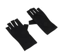 CTIRCHIU 2pezzi Guanti Di Protezione Mezze Dita Per Manicure in Gel Strumenti Per Salone Di Bellezza Che Proteggono Le Mani Dai Raggi Durante Trattamenti