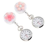 CTIRCHIU 2pezzi Orologio Da Retrattile Con Clip Da Stile Macarons Per Medici e Studenti Accessorio Pratico Per Lavoro e Per e Dottori