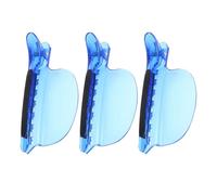 CTIRCHIU 3 Pezzi Molletta per Chioma Professionale in Plastico Blu Presa Salda e Comfort per Parrucchieri, Clip per Sezionare e Extension Chioma in Salone e Tecniche di Messa in Evidenza