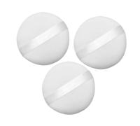 CTIRCHIU 3 Pezzi Puff per Cipria in Cotone Vellutino Bianco, Soffice e Lavabile, Applicatore di Polvere per Corpo e Viso, Portatile e Leggero, per Uso Domestico in Viaggio