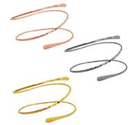 CTIRCHIU 3pezzi Bracciale Rigido Per Braccio Donna Metallo Ciondolo Bracciale Regolabile Da Braccio Aperto Gioielli Da Donna