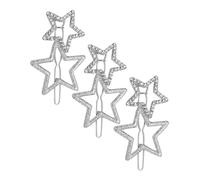 CTIRCHIU 3pezzi Fermagli Per Stella Con Strass Eleganti Accessori Per Per Donne e Ragazze Per Acconciature Alla Moda e Occasioni Speciali