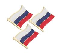 CTIRCHIU 3pezzi Spilla Bandiera Russa Distintivo Patriotico Per Eventi e Festività Spilla Da Bavero Con Colori Vivaci Per Abbigliamento e Accessori