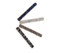 CTIRCHIU 4pezzi Fermagli Per Eleganti Forcine Per Di Design Disponibili Nei Colori Bianco Blu Nero e Grigio