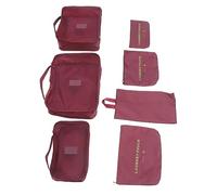 CTIRCHIU 7pezzi Organizer Valigie Cubi Imballaggio per Vestiti Piccoli Cosmetici Articoli da Toeletta Scarpe Oggetti di Uso Quotidiano Viaggio Lavoro Vacanze Campeggio